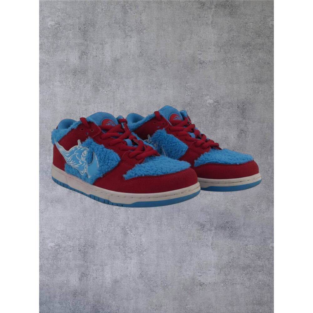 Soleboy Air Reaper Spider-Man Dunks Men’s 12 Red Blue Fuzzy Fur Grateful Dead